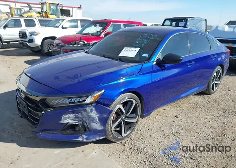 2021 Honda Accord Sport 2.0T z USA, uszkodzony, nr VIN 1HGCV2F36MA012778